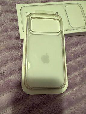 Apple Clear iPhone Case with White Back